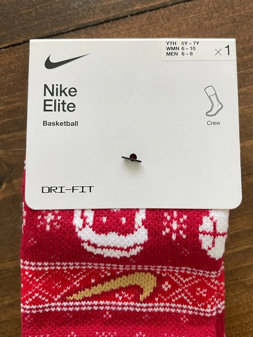 Nike Elite Christmas Crew Socks
